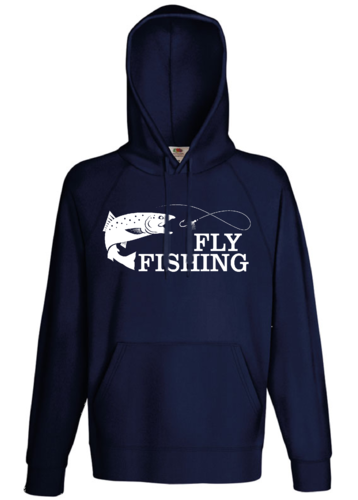 Kaputzen Sweatshirt, Fly Fishing - Motiv Fisch